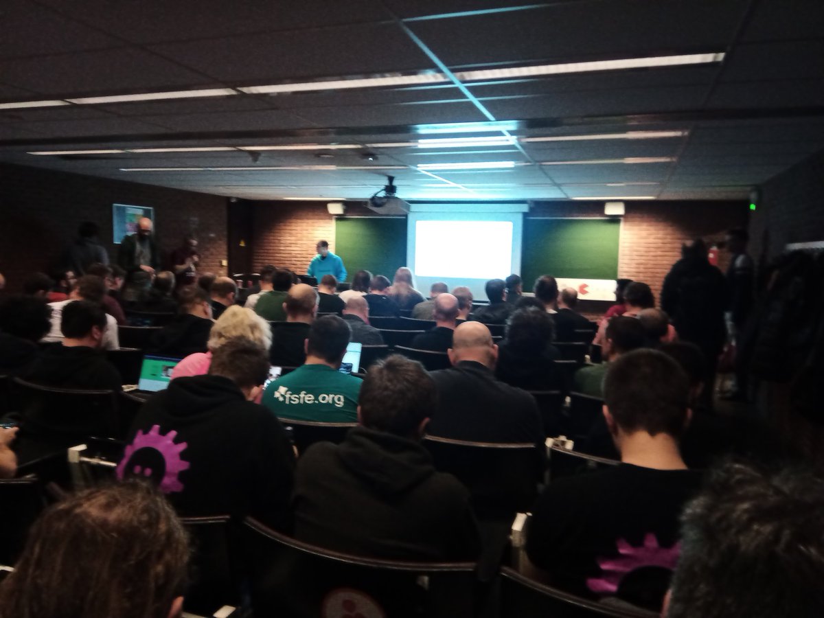 grommunio's tweet photo. Jan Engelhardt had a fantastic talk about @grommunio at this year's @FOSDEM.
Outside, many people were queuing to get in before our Lead Software Architect took to the stage to speak to a packed room and answer all questions in detail.
#fosdem #opensource #groupware https://t.co/fWCCPAX8UN