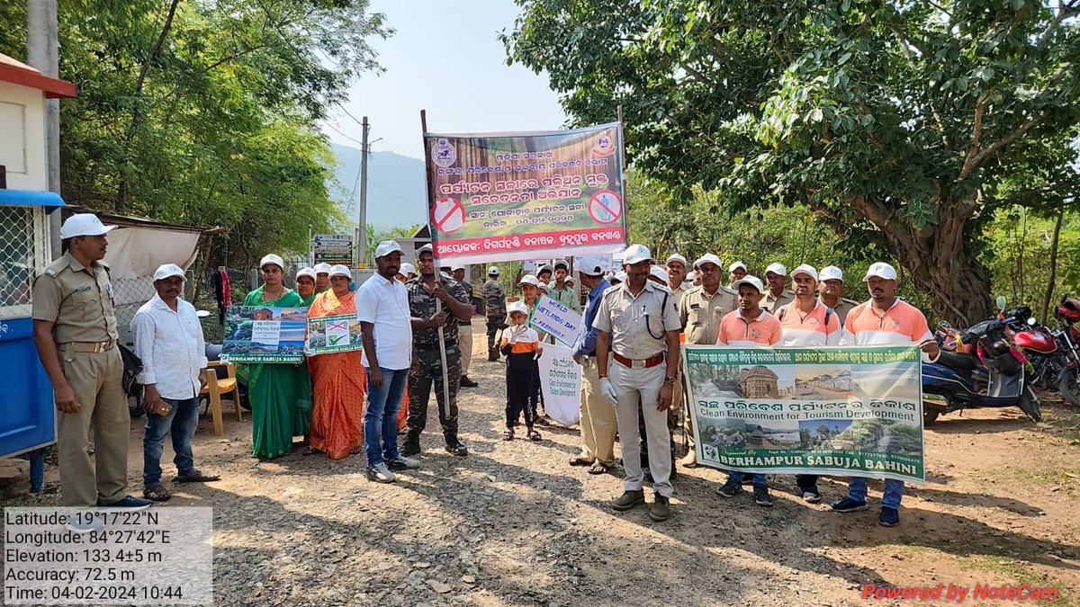 Plastic free campaign at Ghodahada Eco Spot today