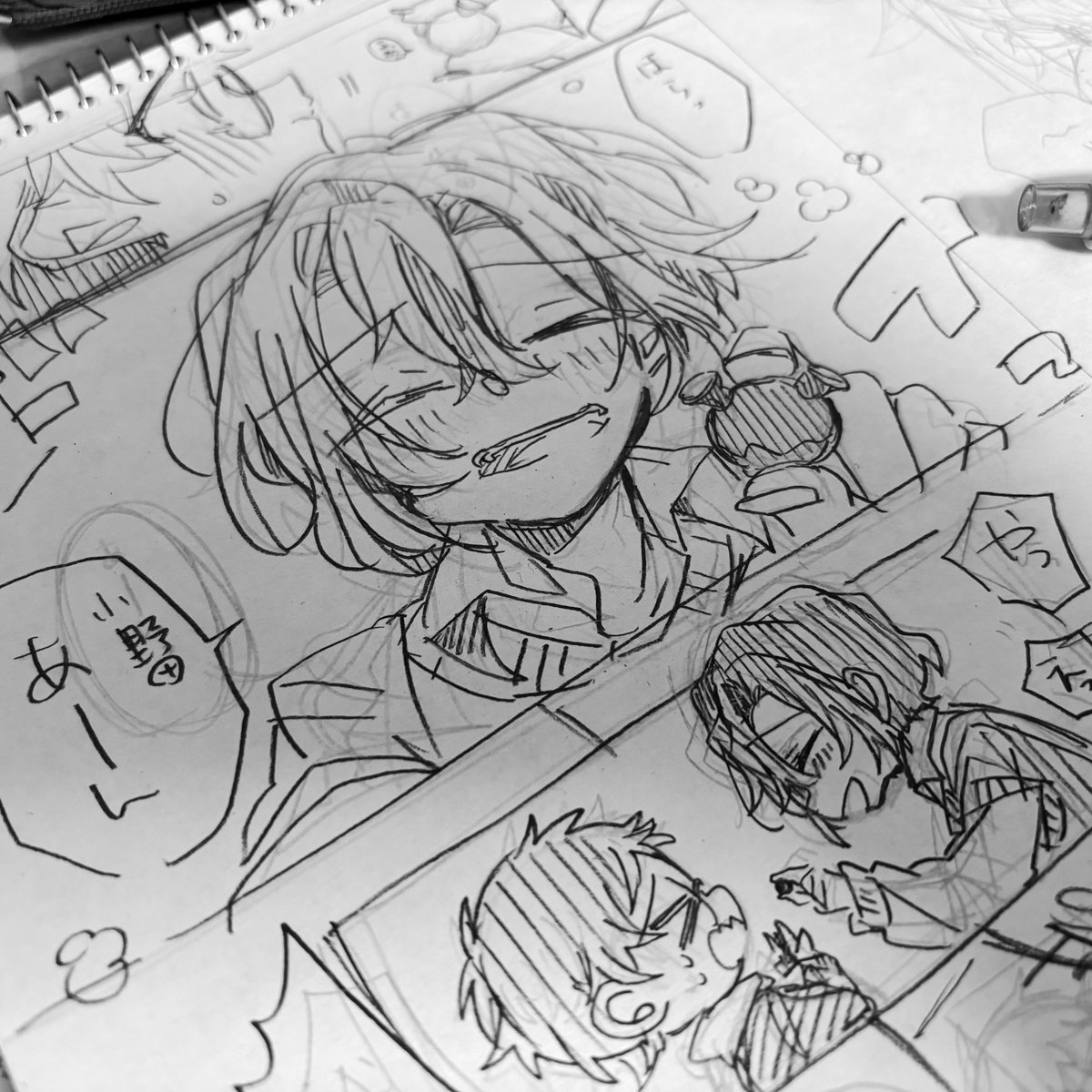 手坂下書き始めたけど、青鏑描いてる時の距離感とあまりにも違うから本当にどっちも推しカプなのに何故こうも差が…と言ってる 