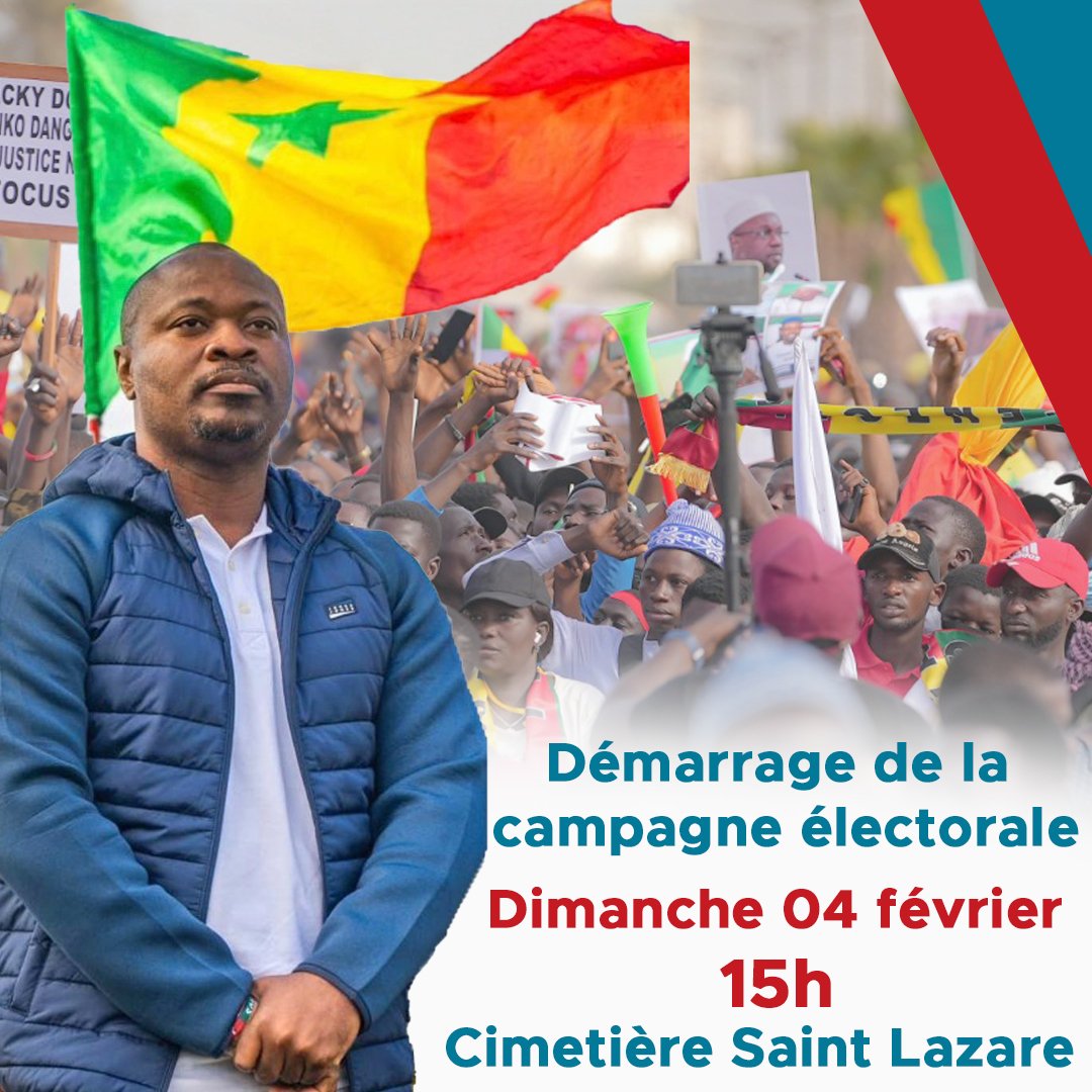 J'appelle tous les citoyens à la désobéissance civile car à un décret injuste, à une loi injuste, à une annulation injuste nul n'est tenu d'obéir. Non au coup d'État constitutionnel ! Victoire des patriotes dès le premier tour ! SONKO MOOY DIOMAYE ! DIOMAYE 5e PRÉSIDENT ! FOCUS