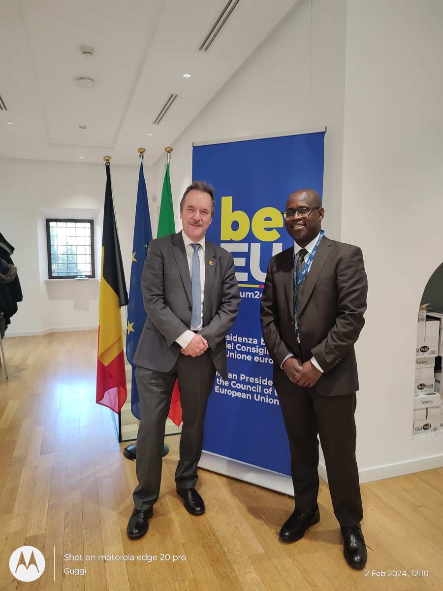 GuggiLaryea's tweet photo. Very happy to have met key IFAD interlocutors - Lieven de la Marche - Belgian Ambassador to UN Agencies in Rome, and the EU Delegation to Rome based UN Agencies. A foundation for fruitful dialogue with the EU and its Presidency. @eudeleg_rome; @BelgiumRome; @IFAD; @santalasatu; https://t.co/o0akqVhdsW