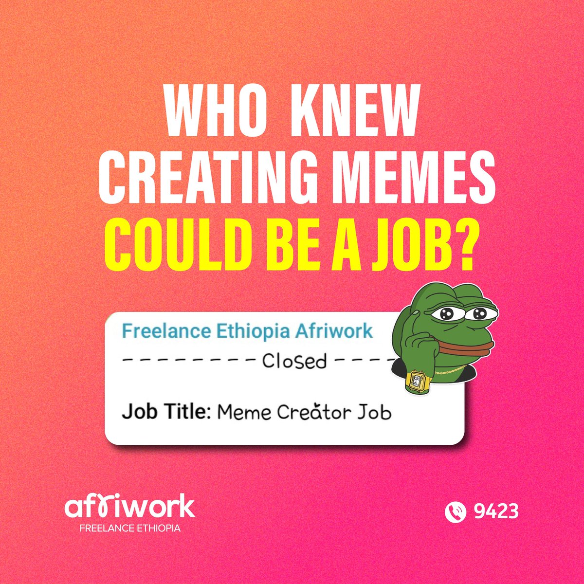 We have a career for you!!

t.me/freelance_ethio

Happy Sunday!!