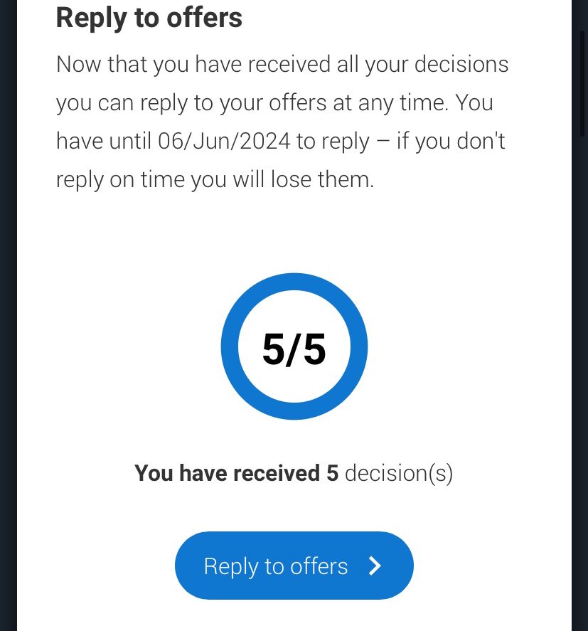 I got 5/5 offers for university!!!
I will return tmrw about my day in my life and do you guys still want day in a life??