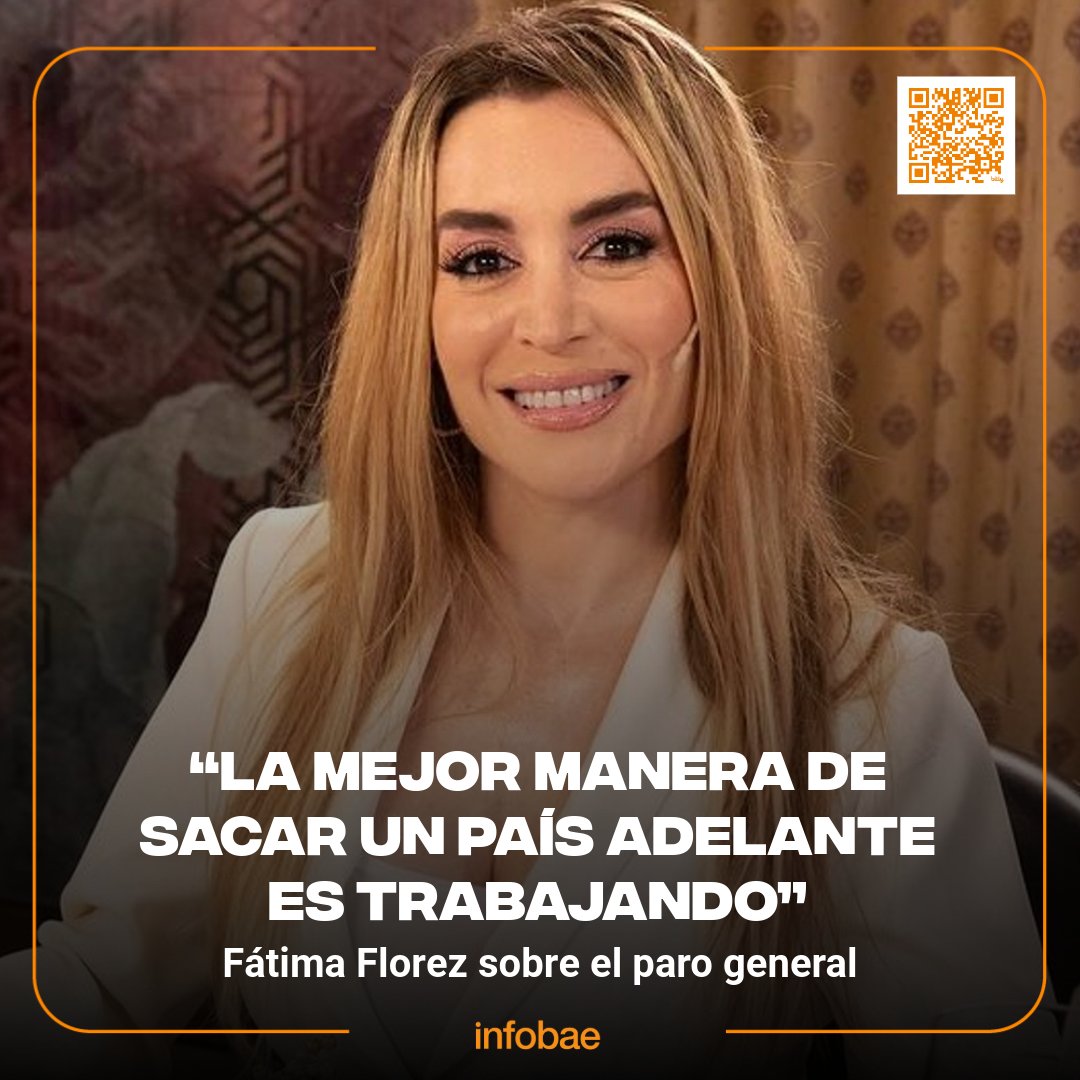 Fátima Florez sobre el paro general: “La mejor manera de sacar un país adelante es trabajando” bit.ly/4bj4YRv