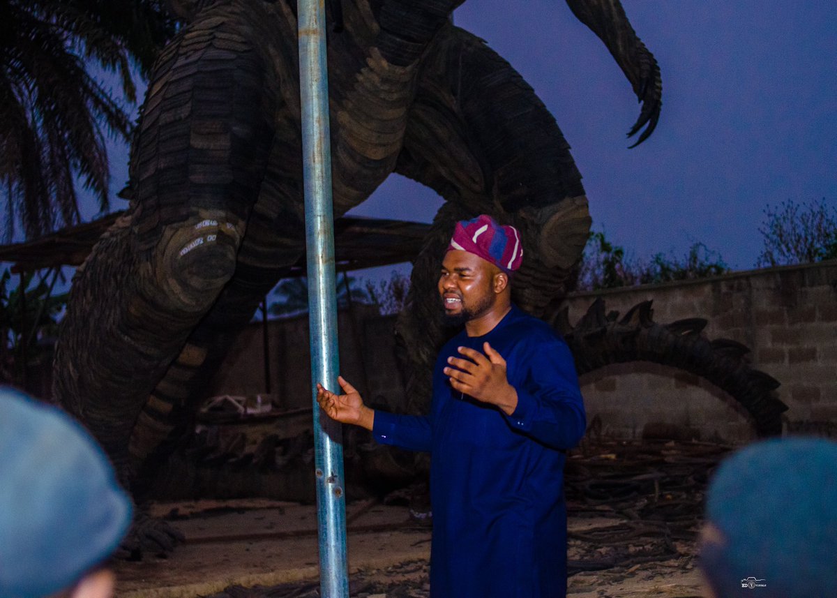 Hon. Oluwapelumi Ojo (@pelumi__ojo) on Twitter photo The invite was a privilege from <a href="/dotunpopoo/">dotun POPOOLA</a> to behold the edifice in our dear state Osun in the city of Ile-Ife made completely from 3000 wasted tyres and over 60,000 screw nails by a maestro Mr. Toyeeb Ajayi at the Scrap Art Museum.
It's a wonder to behold what can be done The invite was a privilege from <a href="/dotunpopoo/">dotun POPOOLA</a> to behold the edifice in our dear state Osun in the city of Ile-Ife made completely from 3000 wasted tyres and over 60,000 screw nails by a maestro Mr. Toyeeb Ajayi at the Scrap Art Museum.
It's a wonder to behold what can be done