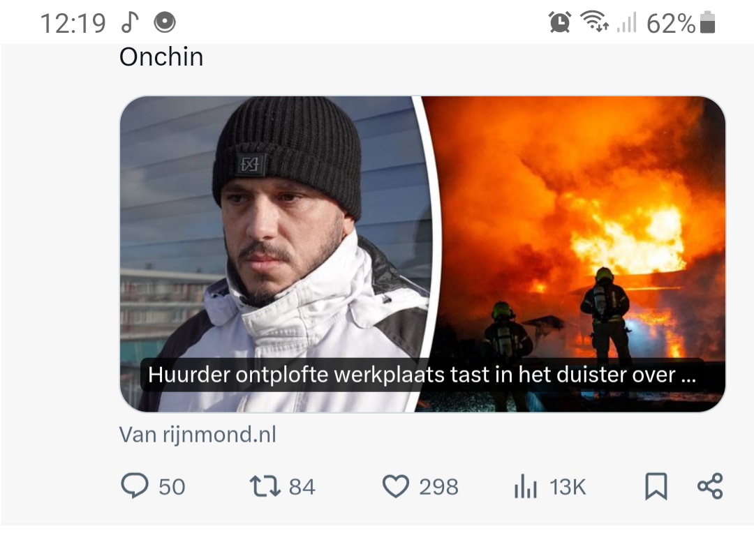 A0Kio's tweet photo. that didn't age well. "Explosie Rotterdam"

Allemaal de schuld van die klote boeren met hun #boerenprotest https://t.co/izNRG3Lv2x