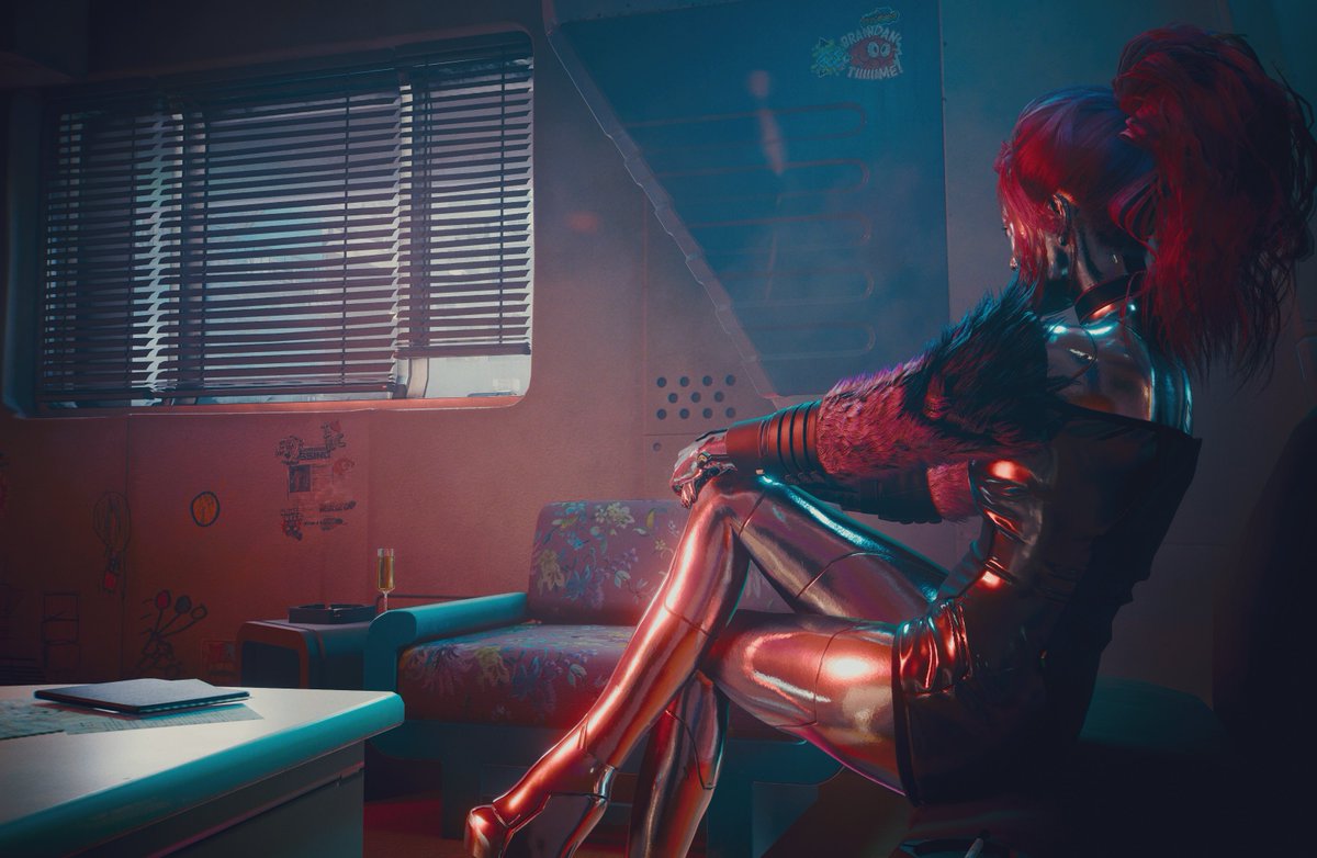 iamcyberpunker's tweet photo. 有名人の悩み😫
#サイバーパンク2077 #Cyberpunk2077 #Cyberpunk2077PhotoMode https://t.co/T4eFd2rb9b