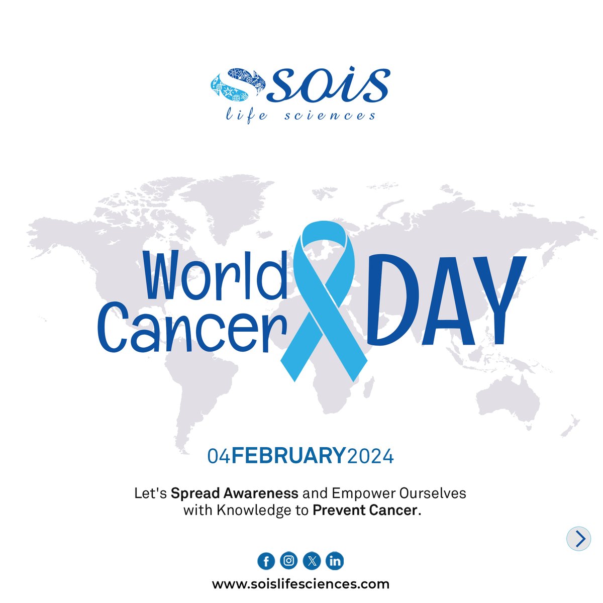 soislifescience's tweet photo. Today is #WorldCancerDay.⁠

Join us in raising awareness and fostering hope on this Cancer Day. Together, we can make a difference in the fight against cancer. 💙🎗

#SoisLifeSciences #CancerDayPakistan #HealthForAll #FightAgainstCancer #CancerDay #UnityAgainstCancer https://t.co/SovdGdF1Tn
