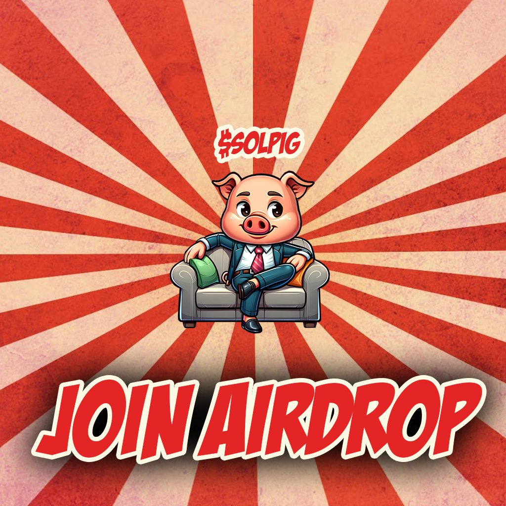 Solana_Pig's tweet photo. Heads up, high rollers and crypto moguls! Your VIP pass to prosperity  just landed. 🌆✨ Check the $SOLPIG page for an airdrop that's raining  riches! 🌦️🗺️ Swap your suits for swimsuits, because we're yacht-bound  with $SOLPIG gains! 🛥️💎 https://t.co/3gtMv5BJhz