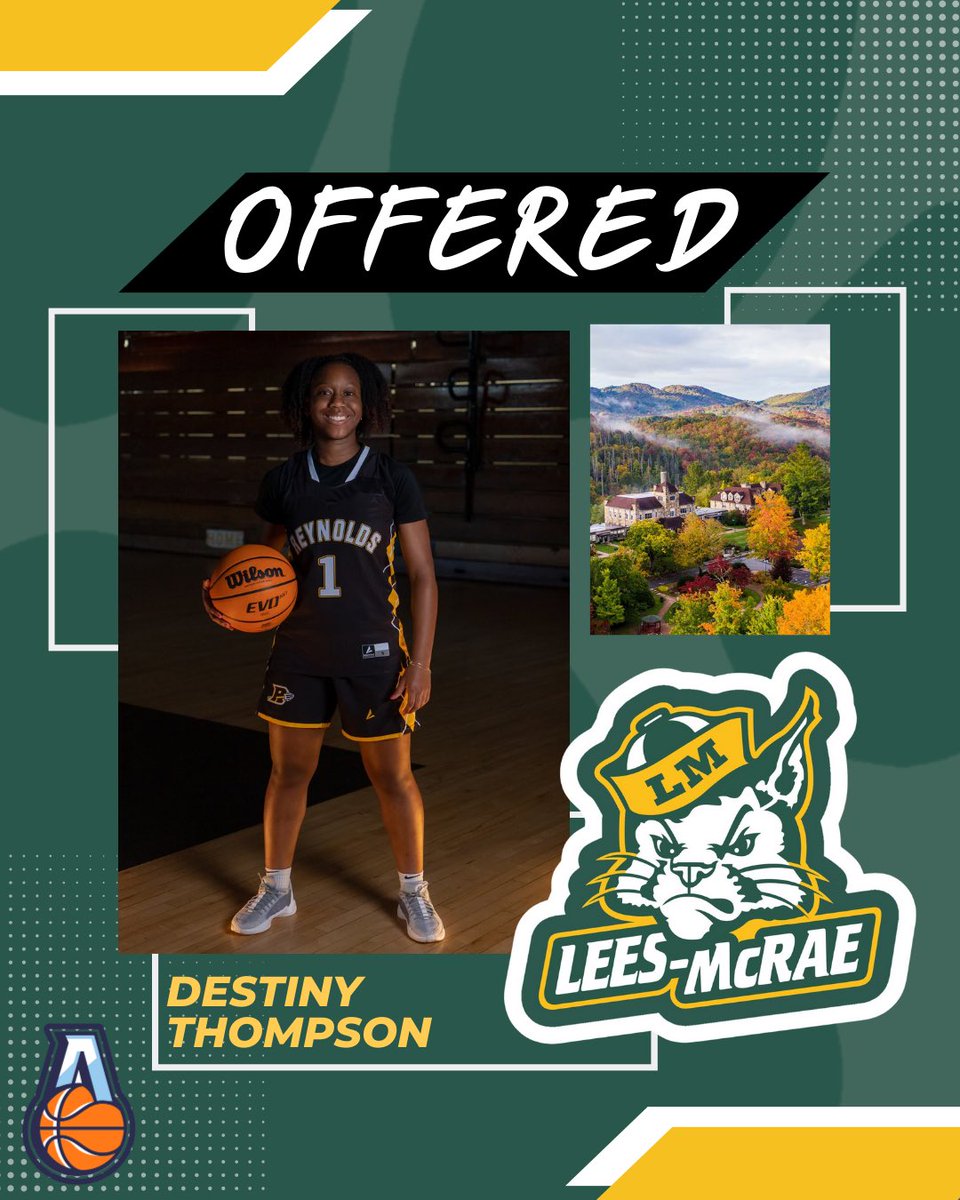 Destiny Thompson (@desthompson2024) on Twitter photo Thank you @CoachLeeLMC and @coachbritlmc_ for believing in me and offering me the opportunity to play for <a href="/LeesMcRaeWBB/">Lees-McRae W. BBall</a> !
<a href="/Assist_U_/">AssistU Recruiting</a> Thank you @CoachLeeLMC and @coachbritlmc_ for believing in me and offering me the opportunity to play for <a href="/LeesMcRaeWBB/">Lees-McRae W. BBall</a> !
<a href="/Assist_U_/">AssistU Recruiting</a>