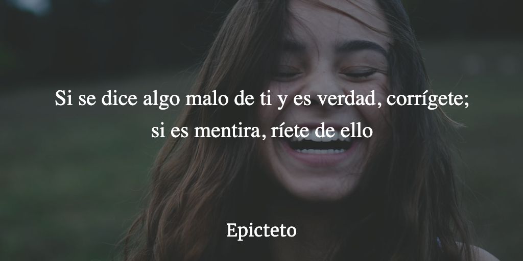 Si se dice algo malo de ti y es verdad, corrígete; si es mentira, ríete de ello  

#Epicteto #estoicismo

#frases #filosofia #estoico #estoicos #estoicismocotidiano