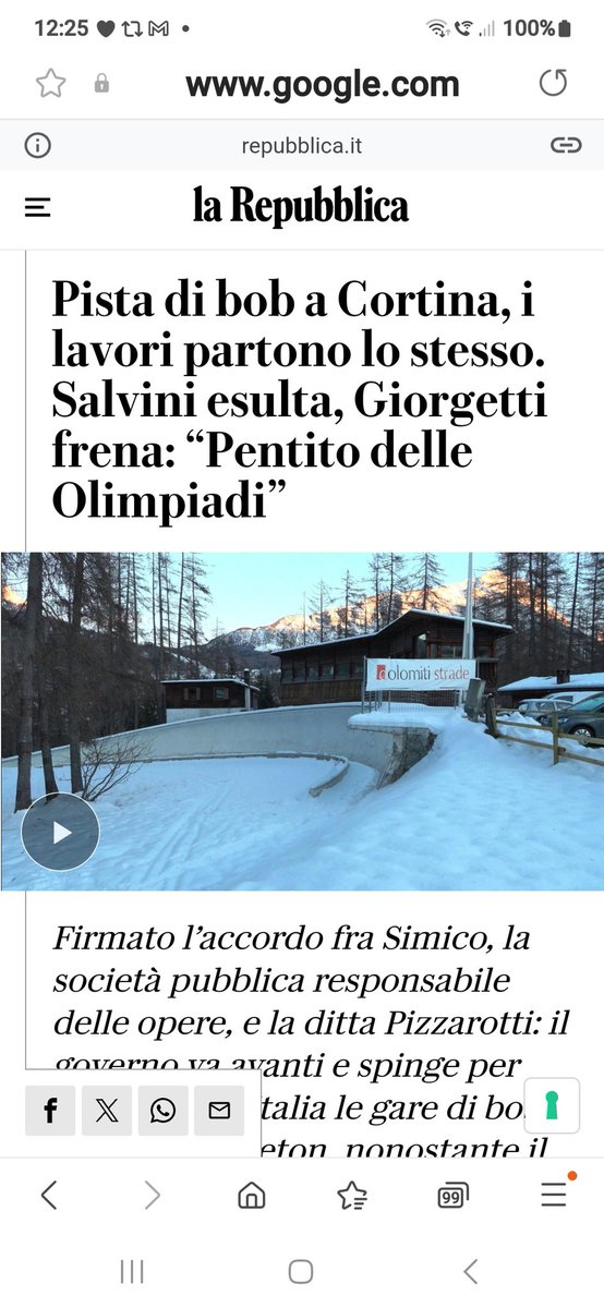 La pista di bob di Cortina costerà 81 milioni di euro. In tutta Italia ci sono 57 praticanti, fanno 1,4 milioni a testa. Ma per Salvini è un'opera essenziale.
#SalviniPagliaccio 
#governodincapaci
