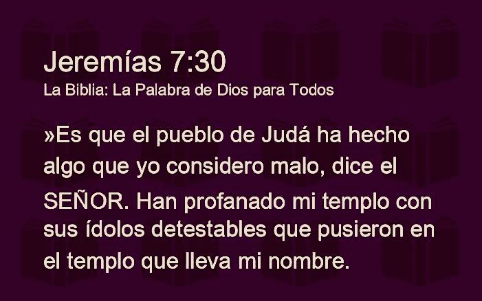 Jer. 7 El pueblo y los sacerdotes de Judá eran tan insensibles en su adoración, que pusieron ídolos en la misma casa de Dios. Cuidado: los creyentes no consagrados pueden realizar los ritos más sagrados y, sin embargo, cometer los pecados más insospechados #rpsp