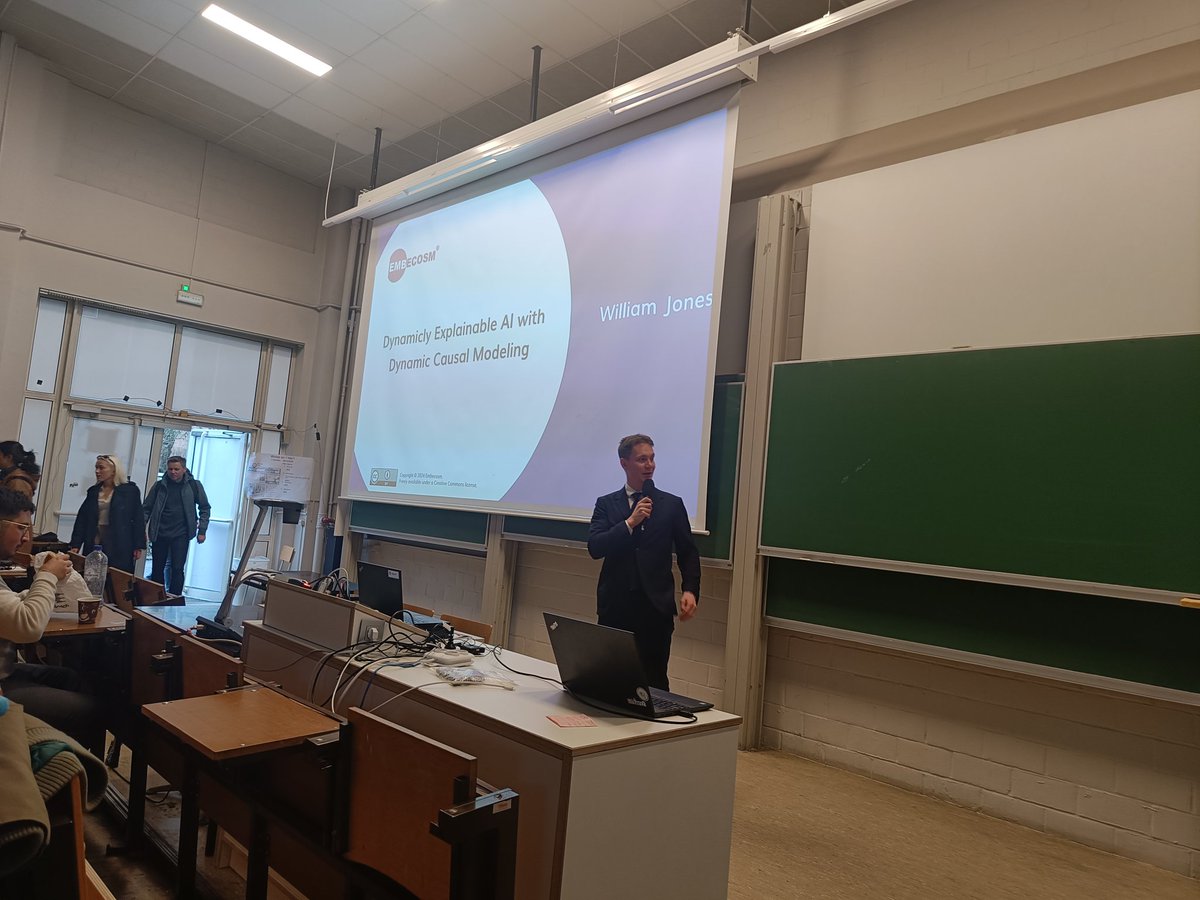 Jeremy Bennett (@jeremypbennett) on Twitter photo <a href="/WillRogerJones/">William Jones</a> is about to give his second talk <a href="/fosdem/">FOSDEM @fosdem@fosstodon.org</a> AI Devroom. fosdem.org/2024/schedule/…. Very much his field of speciality, used by <a href="/hmgovt/">Komarek</a> to predictively model NHS bed use during COVID. See his open source implementation, DCEmb: github.com/embecosm/dcEmb. <a href="/WillRogerJones/">William Jones</a> is about to give his second talk <a href="/fosdem/">FOSDEM @fosdem@fosstodon.org</a> AI Devroom. fosdem.org/2024/schedule/…. Very much his field of speciality, used by <a href="/hmgovt/">Komarek</a> to predictively model NHS bed use during COVID. See his open source implementation, DCEmb: github.com/embecosm/dcEmb.