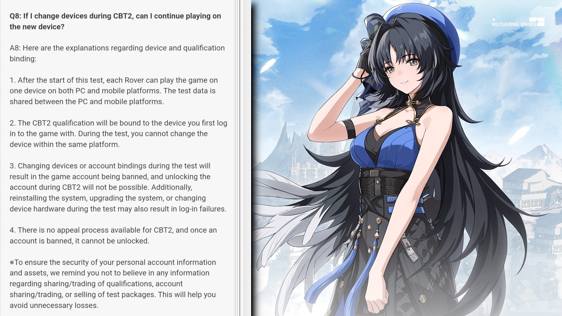 Michu on X: “Wuthering Waves Closed Beta II will officially start 