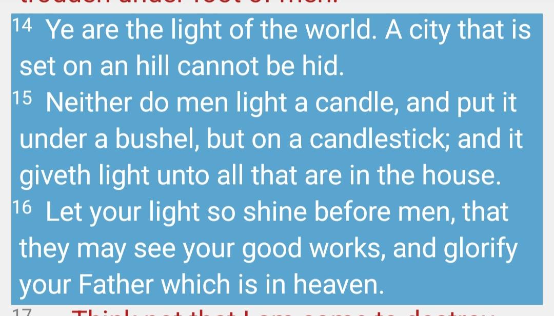 AROMAWAN's tweet photo. Matthew 5:14-16 https://t.co/Q683AGOqtq