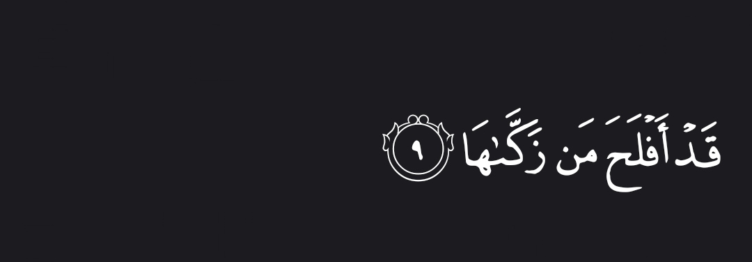 “Successful indeed is the one who purifies their soul.”

— Al Qur’aan [91:09]