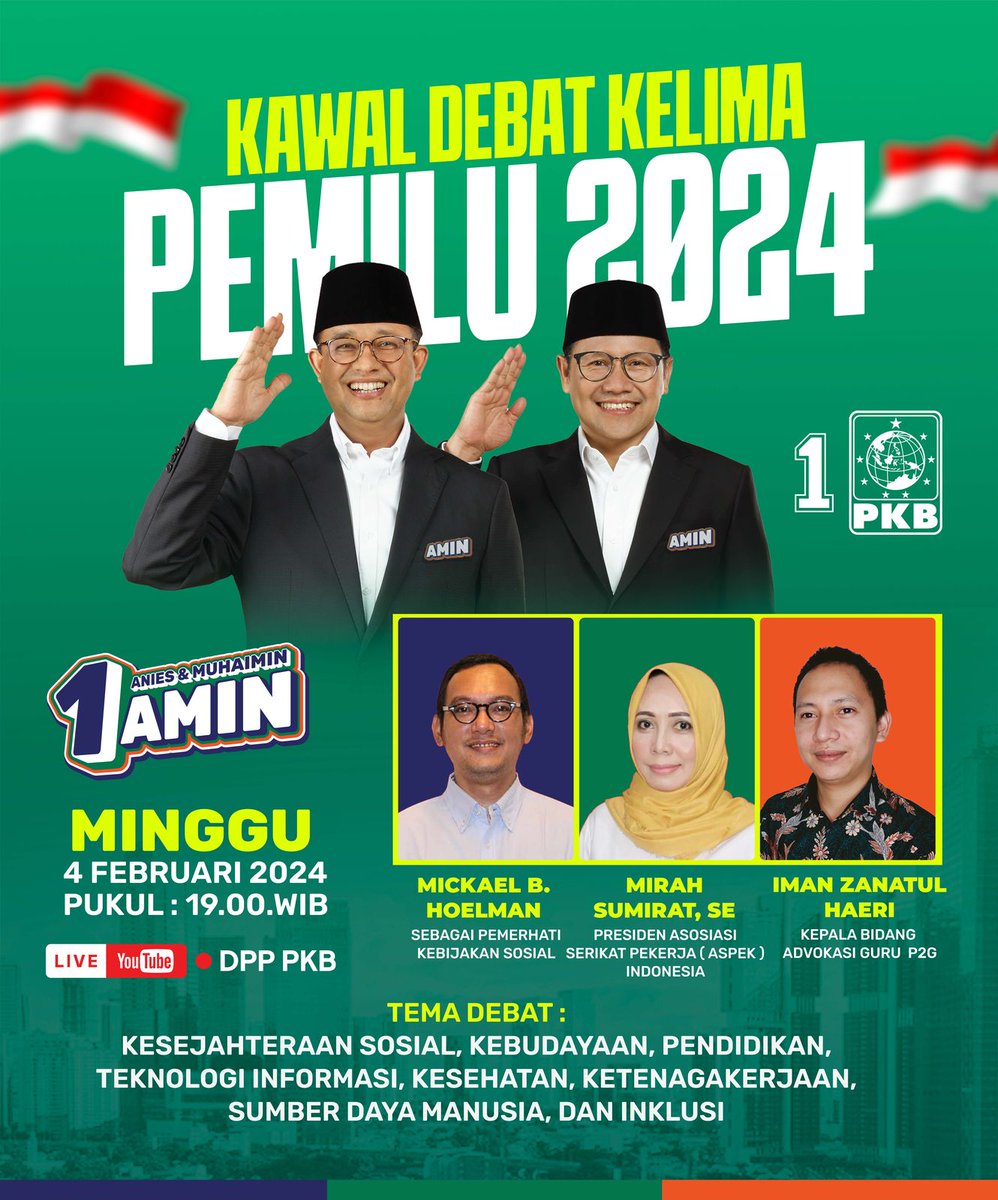 Debat ke 5 #Pilpres2024 #pilpres #pemilu #AniesMuhaimin2024 #aniesbaswedan #muhaiminiskadar #PilihAMINPilihPKB
