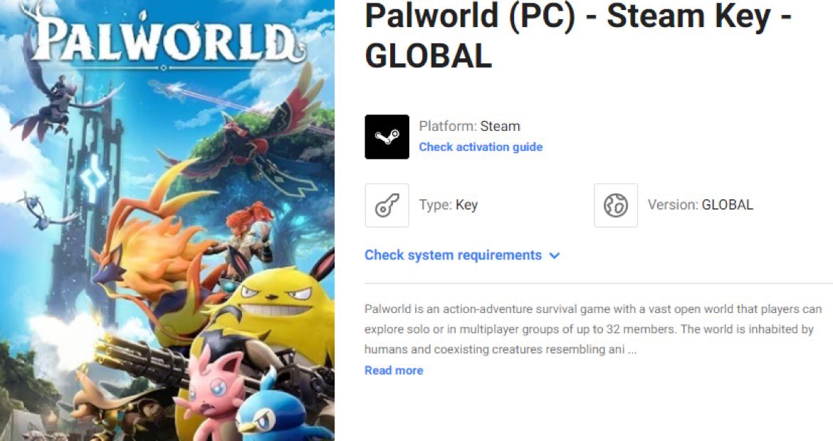 Kagerisu💫🐿 on X: “More Palworld Steam Keys giveaway! 🎊 Once