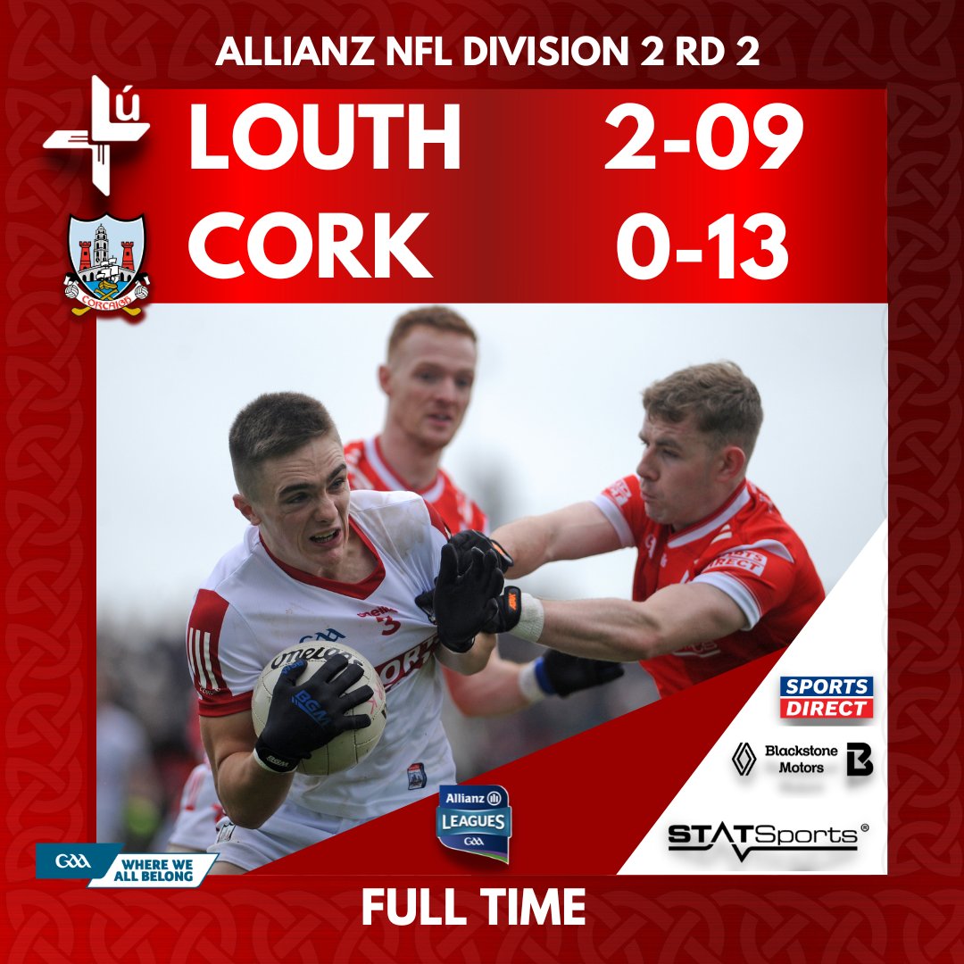 louthgaa's tweet photo. All over and what a result in Ardee

@statsports l @OfficialBSM_1 l @SportsDirectUK 

#BackedByBlackstone l #LúAbú https://t.co/QkkgVM5qMZ