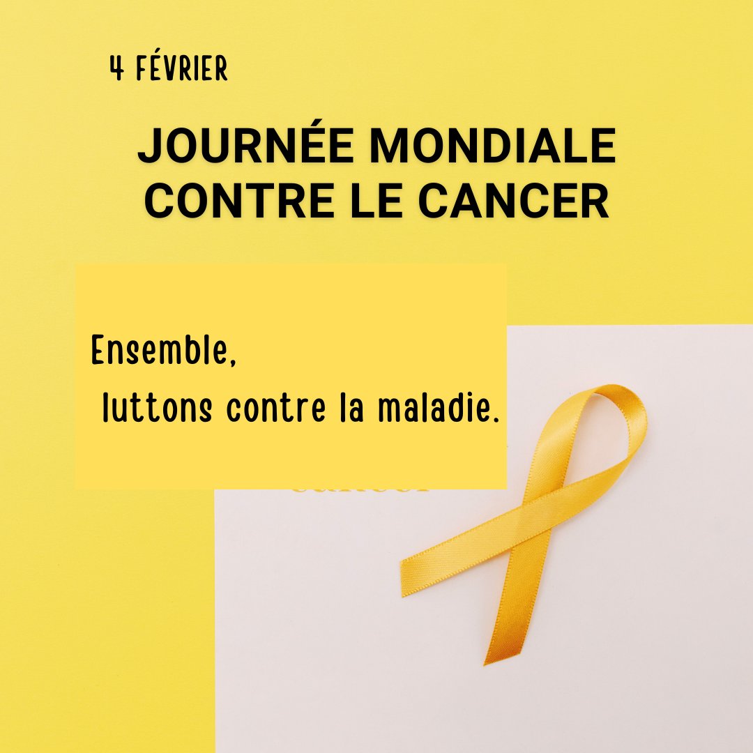 ActionLeucemies's tweet photo. Ce 4 février, #journéemondialecontrelecancer, l'occasion de rappeler l'importance de la #prévention et du #dépistage. Le cancer est la première cause de mortalité en France. Un dépistage précoce augmente les chances de guérison !
https://t.co/hFU5UfRmwk https://t.co/oe9w38SMB4
