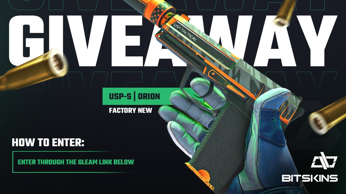 AdBradCS's tweet photo. Giving away a Factory New USP-S | Orion with @BitSkinsCom

Enter through the Gleam link in replies https://t.co/zoOJIQcwVN
