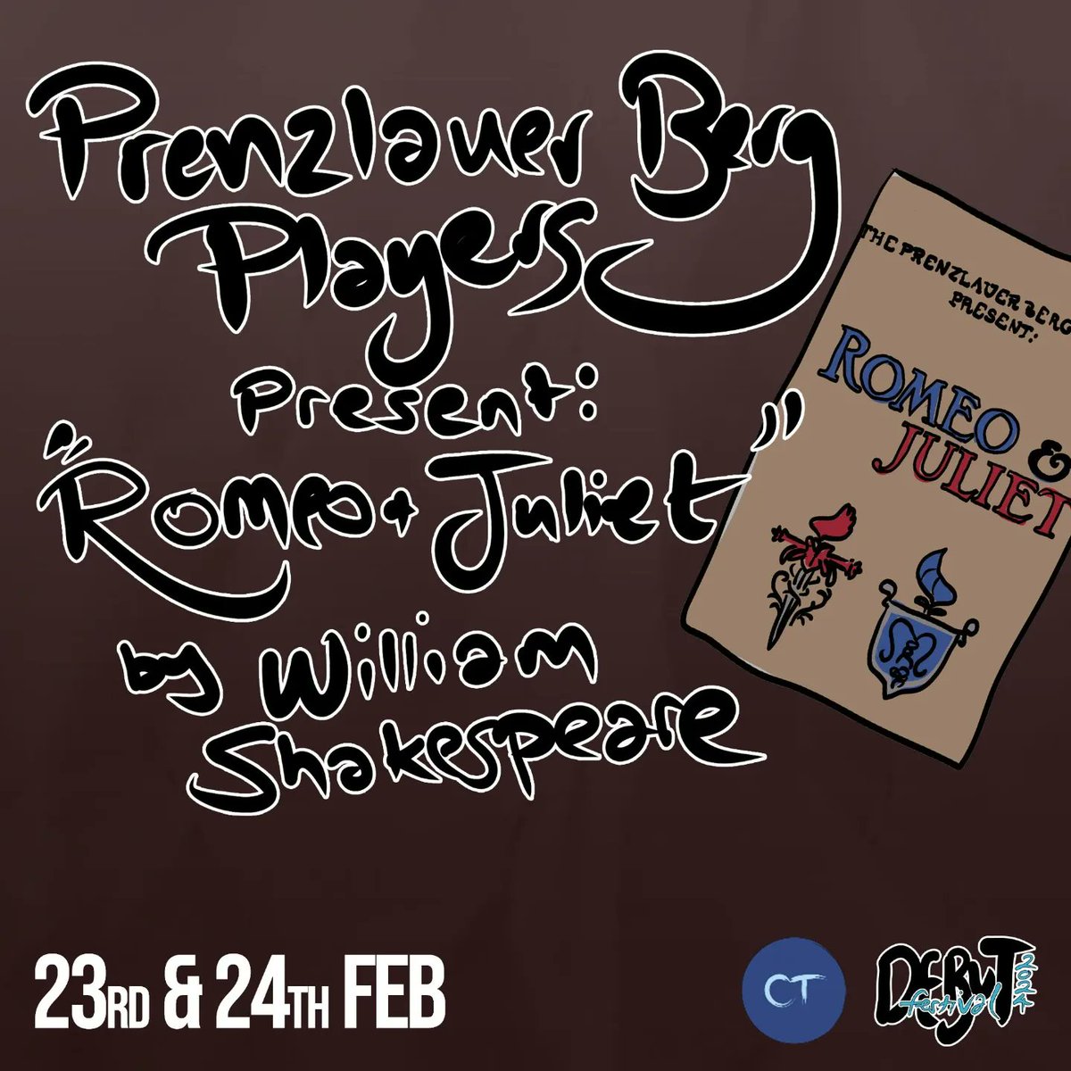 east15_ct's tweet photo. DEBUT 2024
21st-24th February

Shows 3-6

ANAMORPHIA
by Alexander Gallimore

MAMAN
by Anna Curiel

PRENZLAUER BERG PLAYERS PRESENT: "ROMEO AND JULIET" BY WILLIAM SHAKESPEARE
by Henry Barker https://t.co/DBwIRHboOs