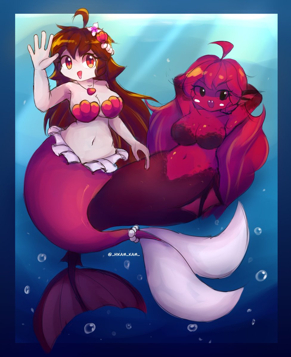 _hikam_kam_'s tweet photo. Mermaid GF and Minus Siren GF
#fnfgf #fridaynightfunkin https://t.co/QH2vlISONo