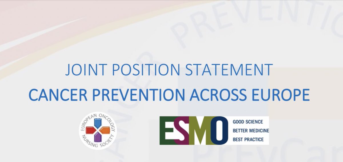 Today, on #WorldCancerDay @cancernurseEU and @myESMO launch a joint position statement on the importance of cancer prevention cancernurse.eu/wp-content/upl… @OncoAlert @touchONCOLOGY @helitropen @VSulosaari @EU_Health @SKyriakidesEU @Cancerfonden @RCCSthlmGotl @MichaelaPopelk1