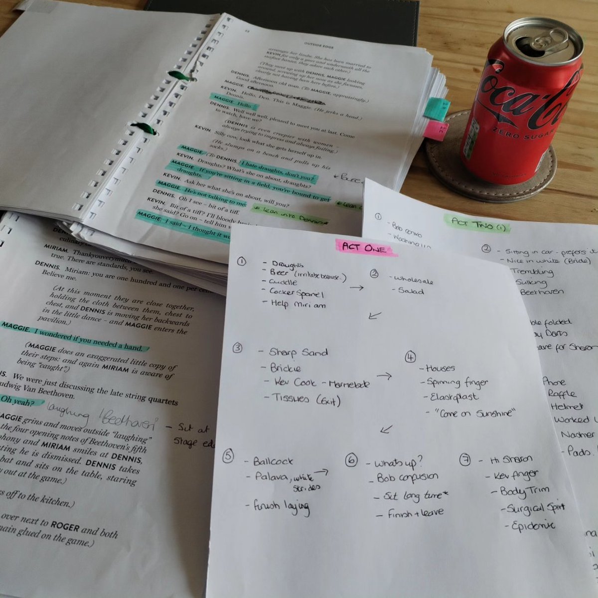 11 days til opening night... Best get those lines learnt!! #amdram #phoenixplayersluton #milk #ballcock