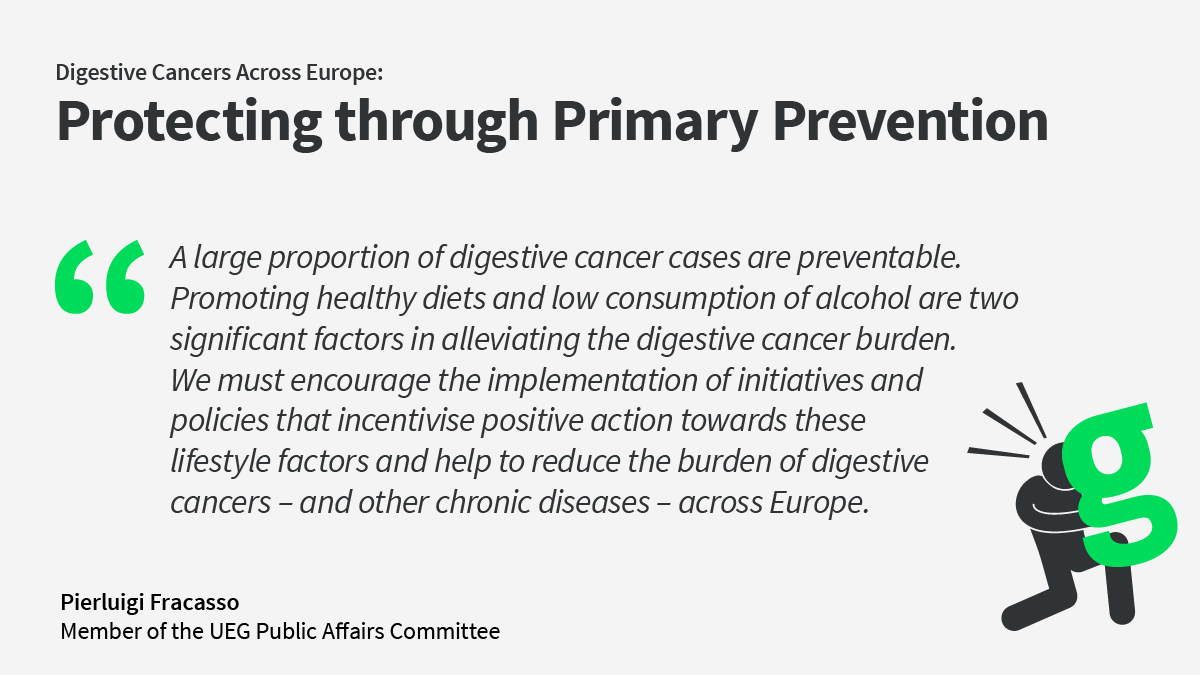 my_ueg's tweet image. Digestive cancers have been on the rise in Europe, despite often being #preventable. 🗣 We call for initiatives and policies aimed at preventing exposure to risk factors. On #WorldCancerDay and everyday, let's prioritize prevention! 🌍 

#CloseTheCareGap #EUNewsline