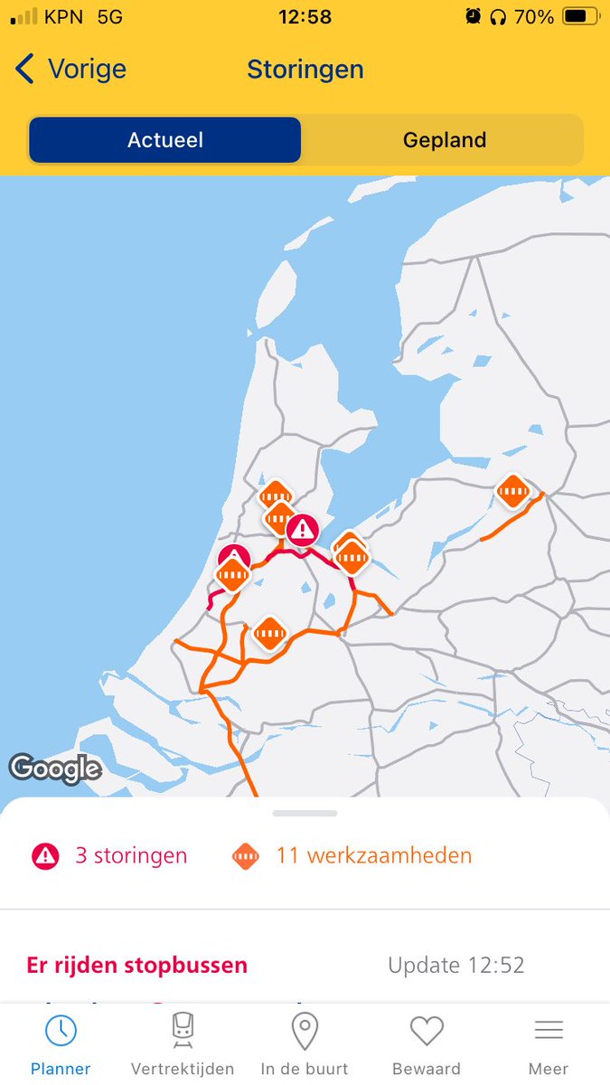 Hoe vind je zelf gaan ? 
<a href="/NS_online/">NS online</a>  

En maar toeslag moeten betalen voor de ICD. Die NIET rijd. 
Chapau!