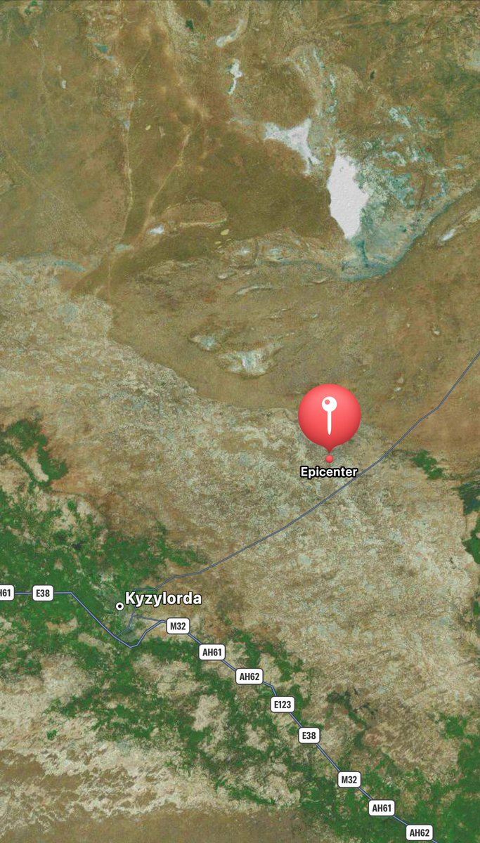 EQN_NEWS's tweet photo. A 5.60 ~M #earthquake has occurred near #Kyzylorda Region, #Kazakhstan 🇰🇿 https://t.co/uSKetoOiiV