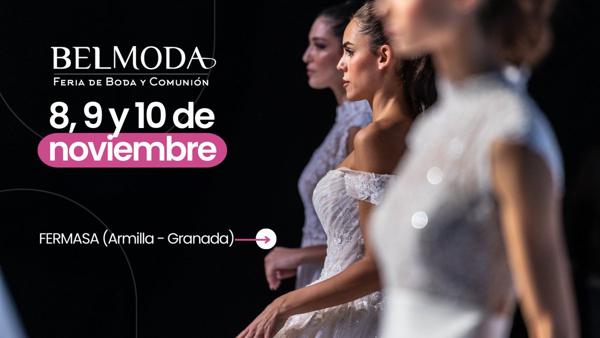 📣💞¿Qué mejor mes que febrero, el mes del #amor, para anunciaros las próximas fechas de BELMODA? Los días 8, 9 y 10 de noviembre celebramos en <a href="/FERMASA_GRANADA/">fermasa</a> la 22 edición de la Feria de Boda y Comunión de Granada, una de las más relevantes del sector. 
fermasa.org/belmoda-salon-…