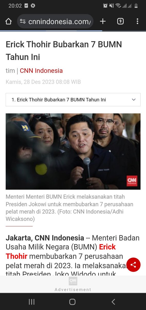 abu_waras's tweet photo. Yang Bubarkan BUMN itu Erick Thohir sehingga ciptakan penganguran, Tapi katanya #JutaanPengangguranKrn01.
Kalau tidak pintar apa namanya? https://t.co/S0MUMfCUeS