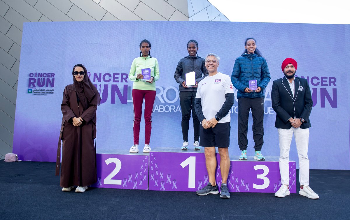 CCAD's tweet photo. Congratulations to the winners of today's cancer run. 
#cancerrunuae #cancerrunabudhabi #cancerrun2024 #runforthem