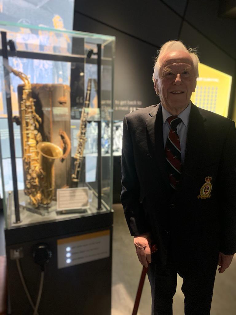denisecmace's tweet photo. Wonderful afternoon at the @IntBCC to see my Uncle Bob’s musical instruments on display. So proud of him and also my Dad (in photo) for making this happen. https://t.co/ZE2iE4aGcS