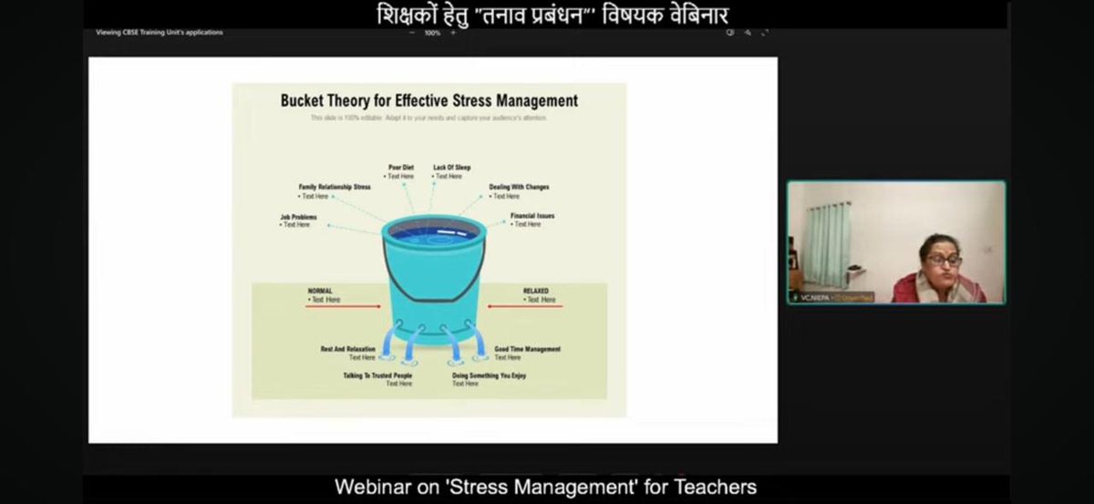 SchoolEduChd's tweet photo. Teachers, like many other professionals, want to be effective in their jobs and suffer from increased stress and anxiety. Teachers @SchoolEduChd attended the stress management webinar organised by @cbseindia29 today. https://t.co/2aUINNUryi
