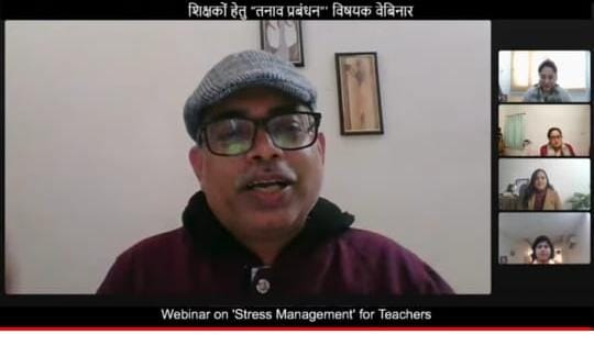 SchoolEduChd's tweet photo. Teachers, like many other professionals, want to be effective in their jobs and suffer from increased stress and anxiety. Teachers @SchoolEduChd attended the stress management webinar organised by @cbseindia29 today. https://t.co/2aUINNUryi