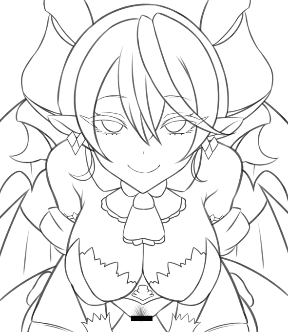 skeb絵の進捗です(*'∇`*) 