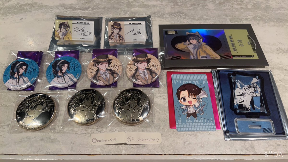 a_cherrycherry's tweet photo. 【交換・譲渡・買取】
ラジドラ 魔道祖師（MiMi）四周年記念展 ブラインド メタル 缶バッジ 名札風アクリルバッジ 入場者特典 

譲: 藍忘機、藍景儀、金凌、金光瑤、箐ちゃん(阿箐)

求: 江澄、薛洋、魏無羨

池袋手渡しor 郵送
検索からでもお気軽にお声掛けください。

ツリーに各詳細あります↓ https://t.co/iHohOy6buZ