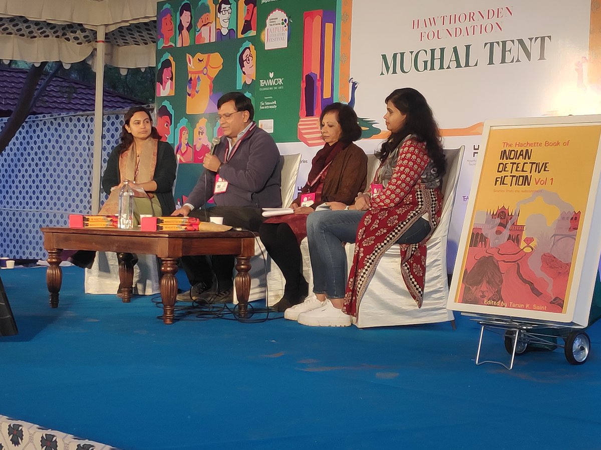 Samsung Galaxy Tab S9 Series Jaipur Literature Festival’s signature First Edition book launch presents ‘Book of Indian Detective Fiction’ by Tarun K. Saint.   The first-ever anthology of its kind, ‘The Hachette Book of Indian Detective Fiction’ compiles more than 30 compelling