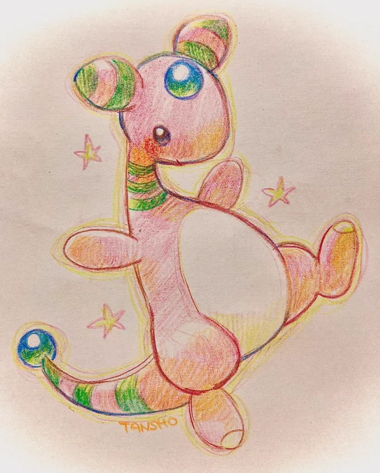 今日は色違いデンリュウ 