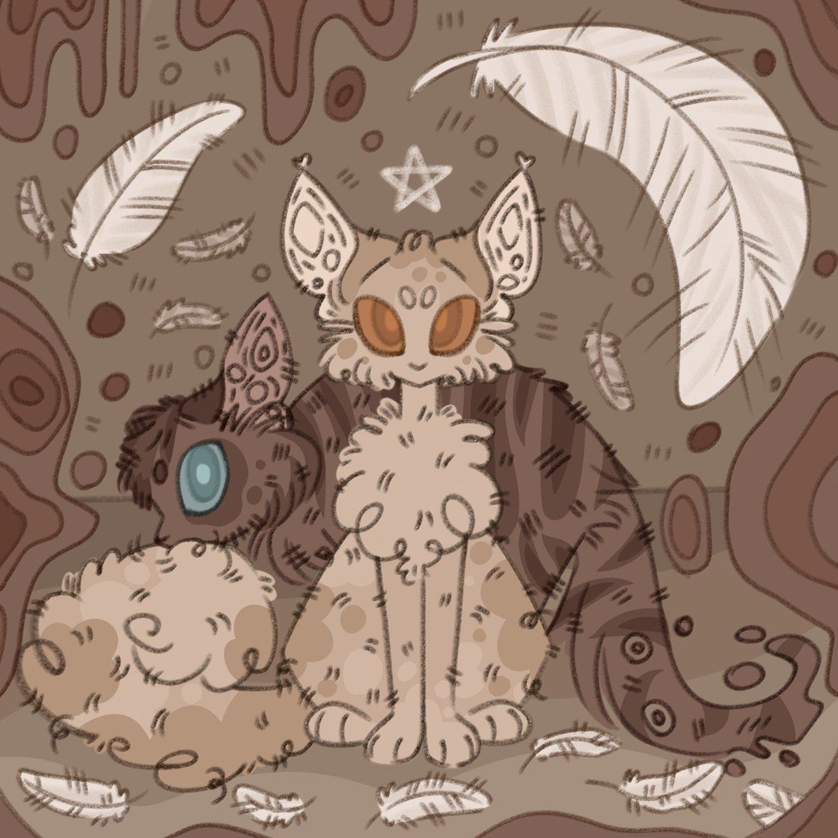 fiiiwie's tweet photo. // ASC + THUNDER SPOILERS !! 
.
.
.
«trust no cat...»

curlfeather &amp; splashtail

#warriorcats #curlfeather #splashtail https://t.co/ouNTfAX6MJ