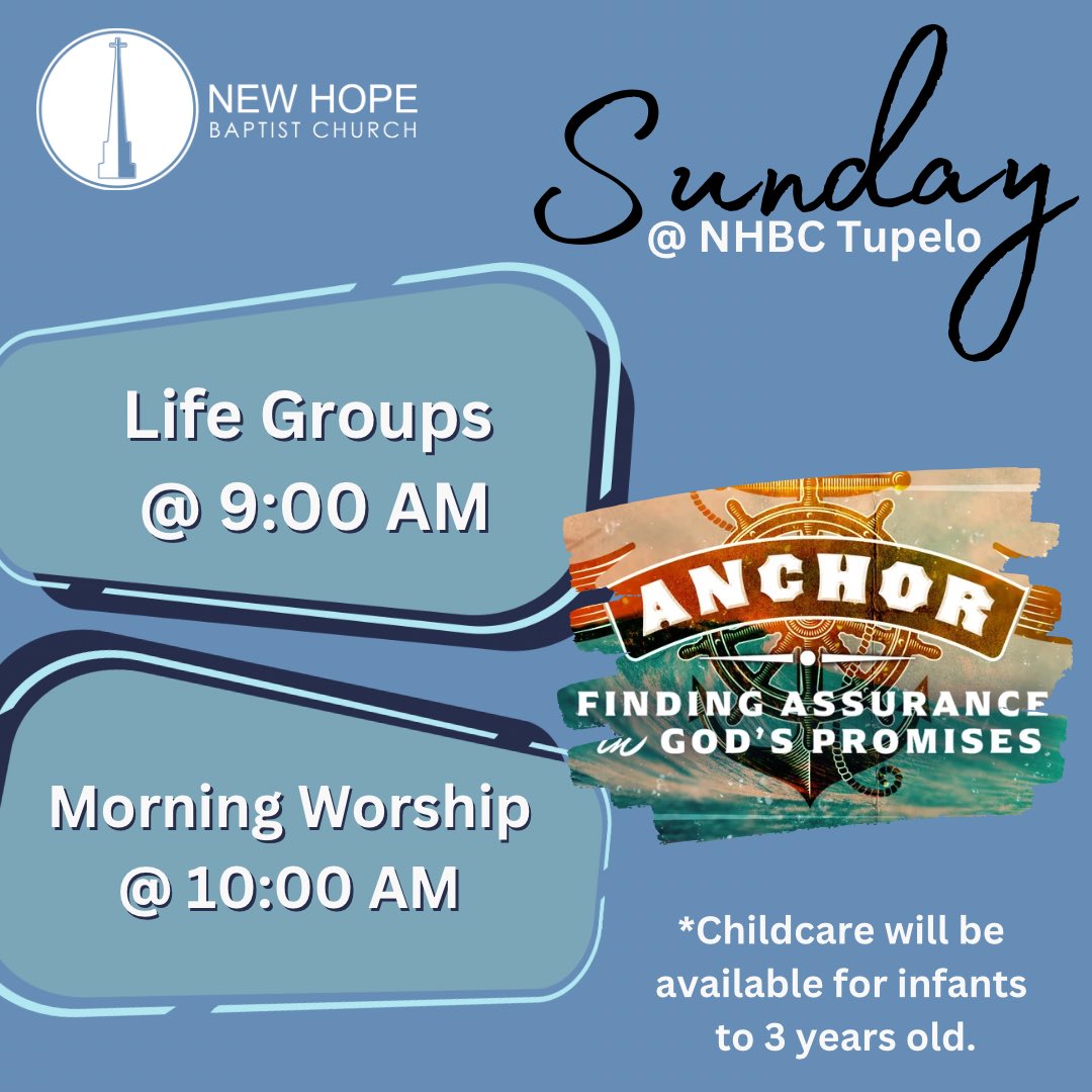 It's Sunday!! Don't let a little rain keep you from church!!! It’s going to be a great day at NHBC and we can’t wait to see you and your family!!! 😁#welcomehome #LoveGod #buildrelationships #sharethegospel 

>>Service Schedule 
•  Life Groups 9:00AM
•  Morning Worship