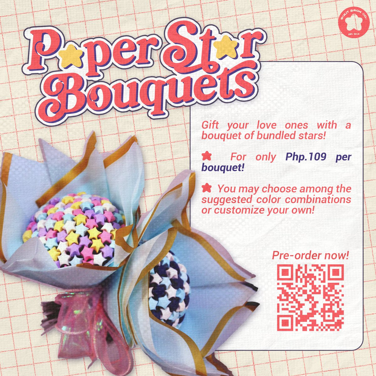 SulitBaonCo's tweet photo. We just want to say... 🥺
The stars are beautiful, aren't they? 

Wanna say this to your loved ones but can't say it out loud? Surely, these paper stars bouquets will spell it out for you! 💐

#SulitBaonCOmmissions
#IbubulsaNaminBaonNiyo

(1/2) https://t.co/lTYBrGHJ9O
