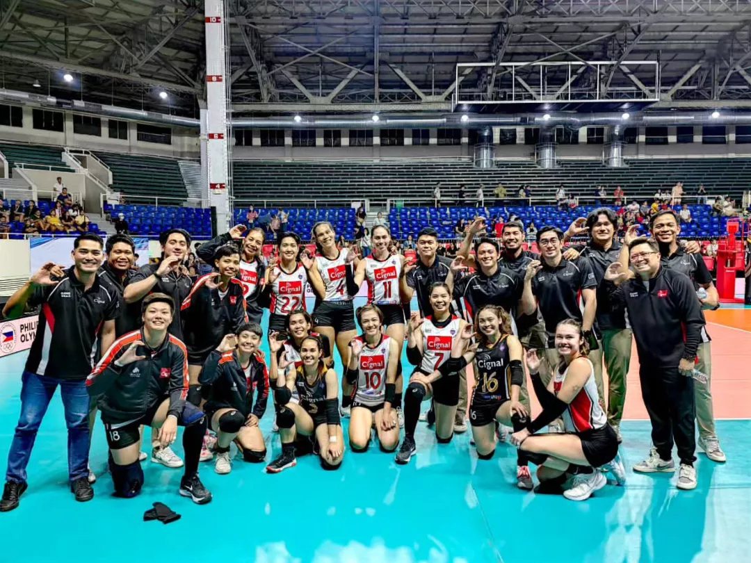 FIRST CIGNAL HD SPIKERS WIN FOR 2024 📡🏐🥳

#AwesomeNation #PNVFChampionsLeague 
📸TM eyes_cubes