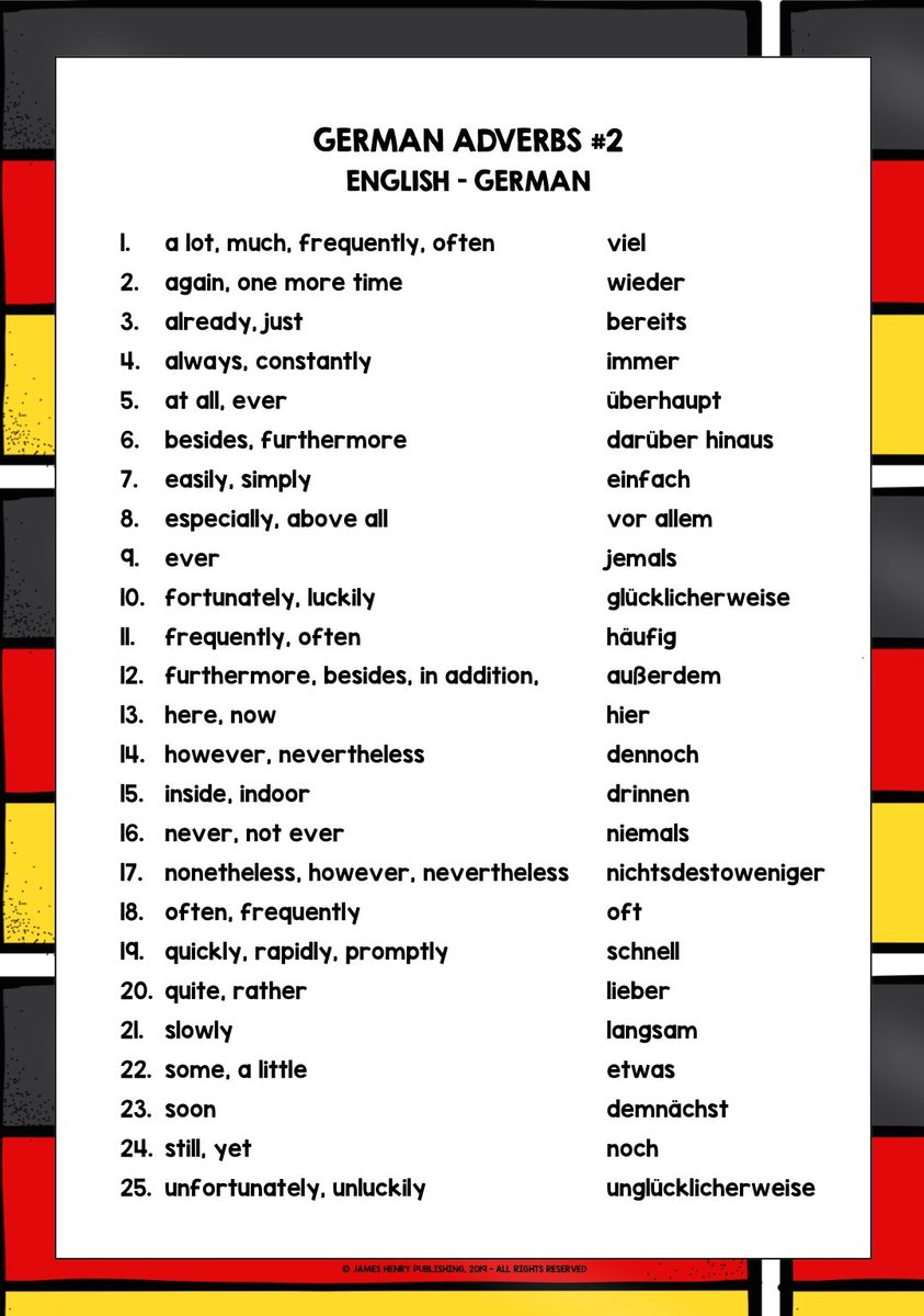 LivelyLangs's tweet photo. Ideal for #ks4german #ks5german #gcsegerman #germangcse #alevelgerman #germanalevel and a great teacher time-saver if you're preparing resources focusing on #germanadverbs #deutscheadverbien - download for free here at my @tesforteachers store:
https://t.co/5g3coI1yZ4 https://t.co/Fq0j4UaAc7