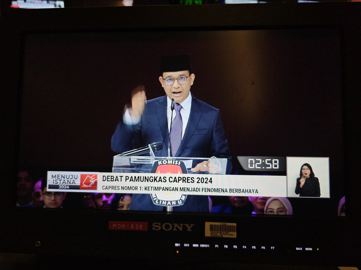 #AniesFinalStage Pak Anies giliran menyampaikan visi misinya #debatcapres2024