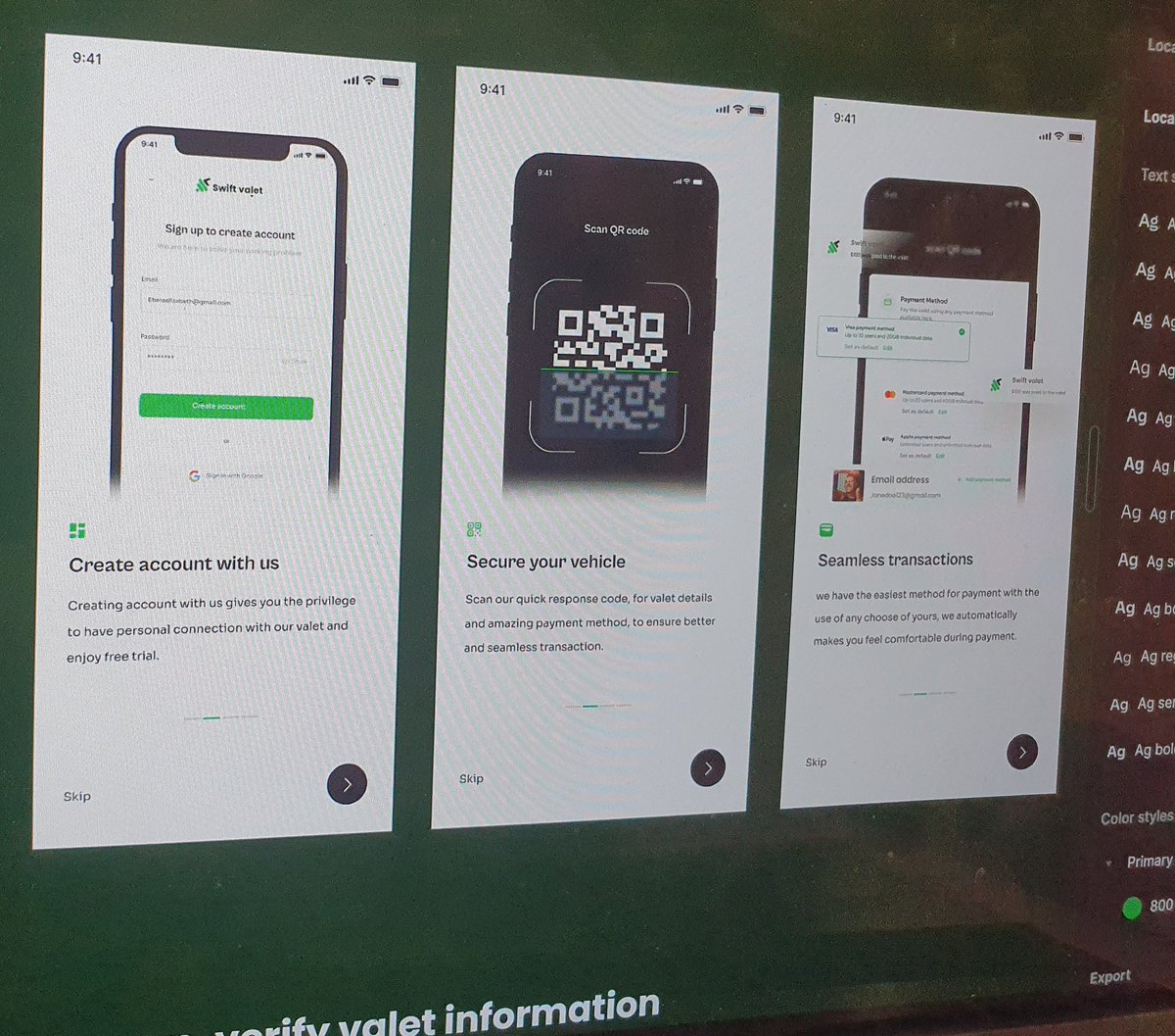 Onboarding  pages🥰